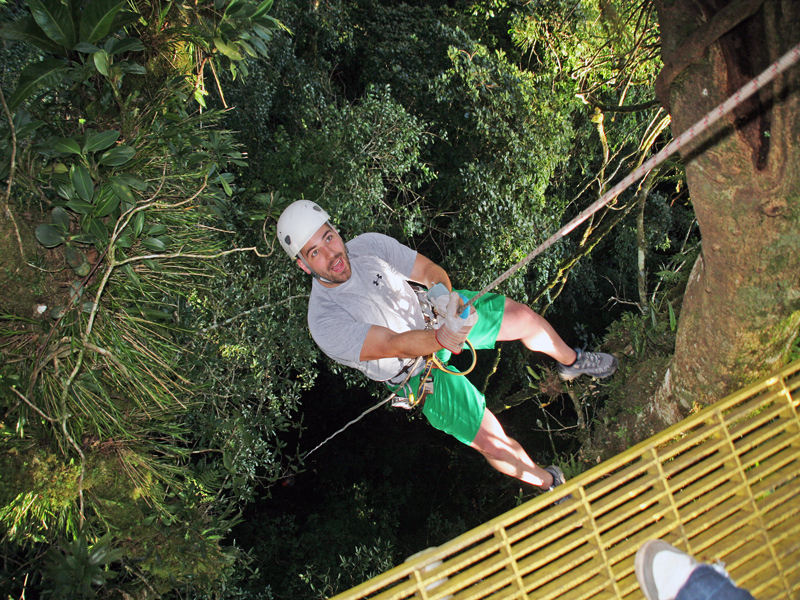 Rappeling Down Original Canopy Monteverde